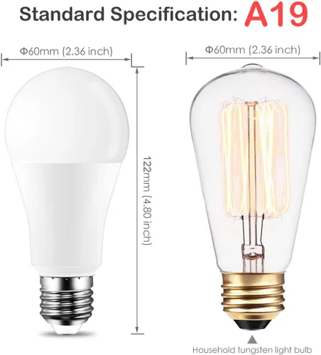 Miniatura 6 de Yangcsl Bombilla LED equivalente a 85 W, bombilla RGB que cambia de color, 6 estados de ánimo, memoria, sincronización, regulable, base de tornillo