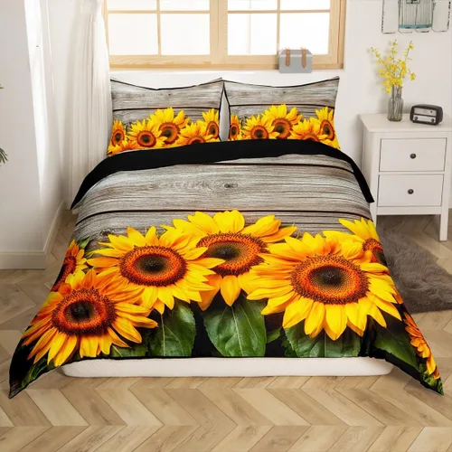 Miniatura 17 de Feelyou Buffalo Ranch - Juego de funda de edredón con diseño de bisontes norteamericanos, tamaño individual (Twin), juegos de ropa de cama