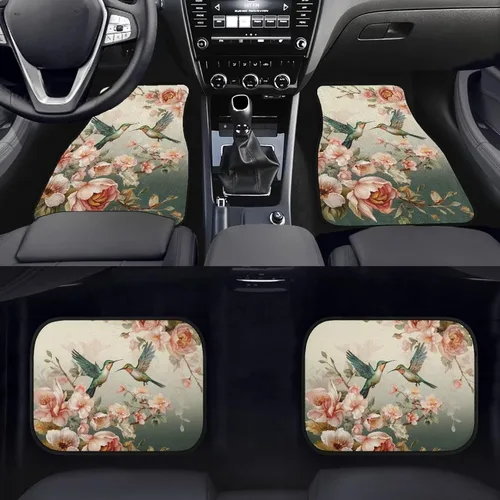 Miniatura 2 de Showudesigns Alfombrillas de automóvil de colibrí, accesorios para asiento delantero y trasero, alfombrillas de ajuste universal para SUV, camiones