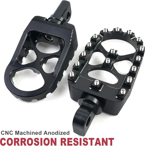 Miniatura 4 de MDPROMCP CNC Estriberas de pie ancho de motocicleta de aluminio con rotación de 360° ajustables, compatibles con Dyna Fatboy Iron 883 Sportster 883