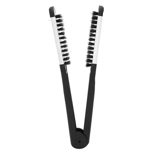 Miniatura 5 de cepillo para planchar pelo planchar. usura uni4e 25 × 5 × 4 profesional en forma de V abrazadera de peinado peine alisado peine herramienta