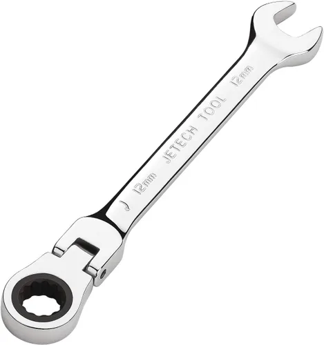 Miniatura 15 de Jetech 14mm Juego de llaves de trinquete con cabeza flexible: llave de caja de 12 puntos Combinación de trinquete métrico de cromo vanadio