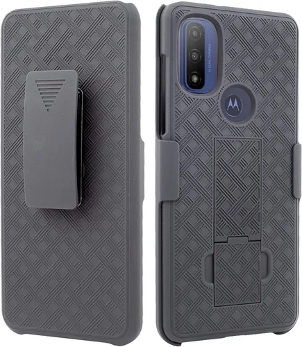 Miniatura 6 de Compatible con Moto G Pure 2021 Slim Shell Funda resistente a prueba de golpes de cuerpo completo con vidrio templado, funda para teléfono