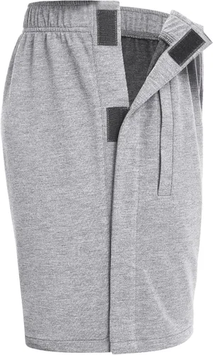 Miniatura 2 de Deyeek Pantalones cortos unisex de algodón atléticos con cierre a presión para después de la cirugía de la rodilla, pantalones de reemplazo