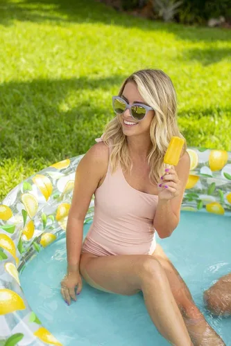 Miniatura 8 de Poolcandy Piscinas inflables para hasta 3 adultos (diseño de estampado de limón piscina inflable)