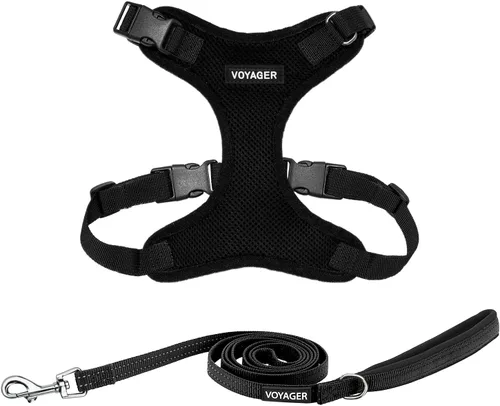 Miniatura 11 de Best Pet Supplies Voyager Step-in Lock - Arnés para mascotas con correa reflectante para mascotas, con mango de neopreno de 5 pies, soporta