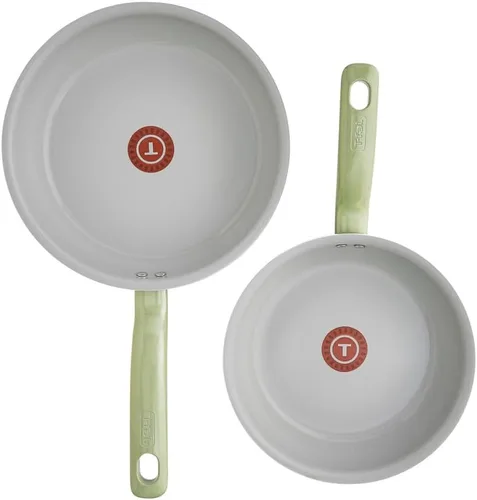 Miniatura 8 de T-fal Sartén antiadherente de cerámica reciclada de 12 pulgadas, apto para horno 350F, ollas y sartenes, utensilios de cocina verde