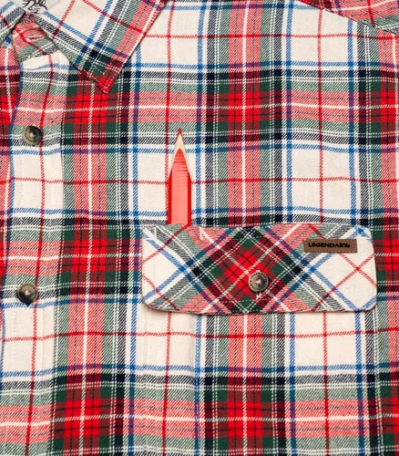 Miniatura 4 de Legendary Whitetails Camisa de franela de manga larga con botones para hombre, 100% algodón