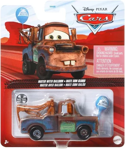 Miniatura 3 de Disney Pixar Cars 2022 Metal Mater con globo fundido a presión