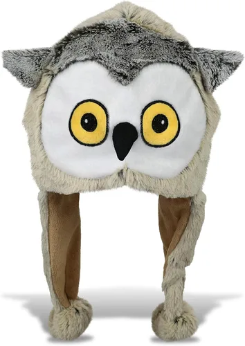 Miniatura 12 de DolliBu Gorro de felpa – Gorro de peluche de forro polar súper suave con orejeras, acogedor sombrero de invierno cálido para niños – Talla única