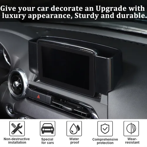Miniatura 3 de HAPPYHORSE Caja de almacenamiento para consola central compatible con Mazda MX-5 2016-2023, organizador de bandeja de almacenamiento trasera