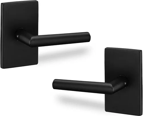 Berlin Modisch Juego de 2 manijas de puerta con manija simulada de la serie Designer Series sin giro de un solo lado [para armario o puertas