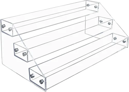 Miniatura 4 de VAEHOLD Estante de especias acrílico, organizador transparente de 5 niveles para gabinete, estante vertical para especias de cocina, estante