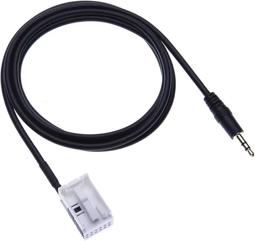 Miniatura 4 de Keple Cable adaptador auxiliar para automóvil de 0.138 in de audio auxiliar para Mercedes Clase A W169, W245, B W245, W203, C W209, W203, CLK X164