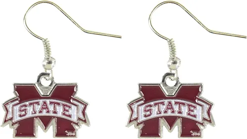 Miniatura 34 de aminco NCAA Pendientes colgantes con logo de la NCAA para adultos unisex