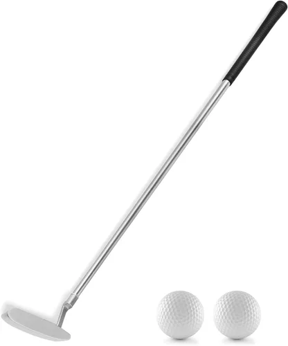 Putters de golf, putters bidireccionales para hombres, mujeres, adultos, diestro/zurdo, juego de miniclub de golf para niños, adolescentes con 2