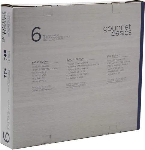 Miniatura 4 de Gourmet Basics by Mikasa Juego de servir helechos, 6 piezas