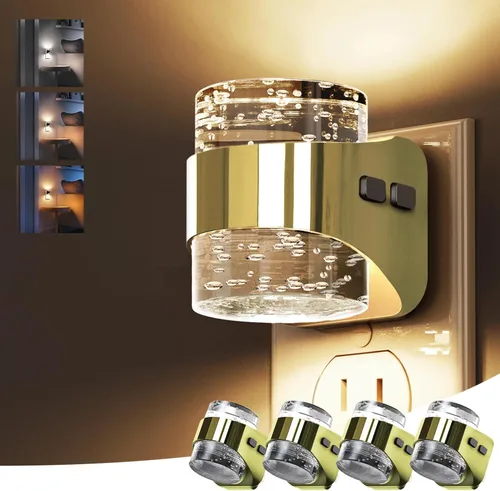 Miniatura 15 de L LOHAS LED Luz nocturna, luces nocturnas de burbujas enchufables a la pared, 3000 K/4000 k/5000 K, luz nocturna de temperatura de color ajustable