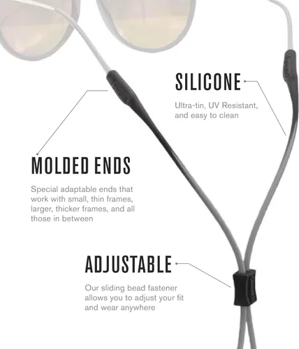 Miniatura 5 de Chums Retenedor delgado - Soporte ajustable para gafas - Soporte delgado de silicona para gafas de seguridad para mujeres y hombres