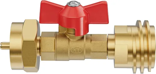 Miniatura 8 de Adaptador de tanque de propano de 1 libra, Adaptador de propano Convertidor de 20 libras a 1 libra, Conecte tanques de propano pequeños cuando se