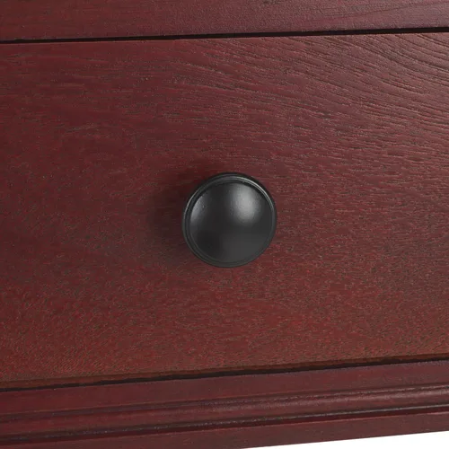 Miniatura 5 de SAFAVIEH Home Collection - Mesa consola de cereza oscura de romero con cajones y estante, consola de almacenamiento clásica contemporánea, diseño