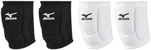 Mizuno LR6 - Rodillera de voleibol, color negro, rodillera mediana de voleibol LR6, blanca, mediana