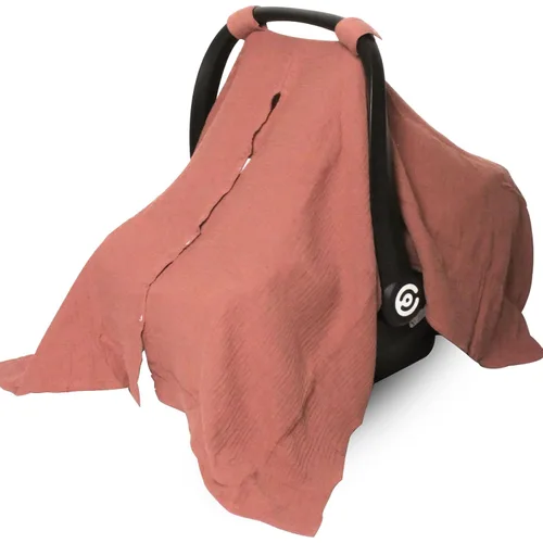 Miniatura 11 de Peekaboo - Funda de asiento de automóvil para bebé, cubierta de asiento de automóvil de muselina para bebé, unisex, grande, ajuste universal, Trigo