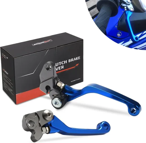 JFG RACING - Palancas de freno y embrague plegables para Dirt Bike, palancas de embrague desmontables para YZ85 YZ80 2001-2014/RM85 2005-2019/RM125