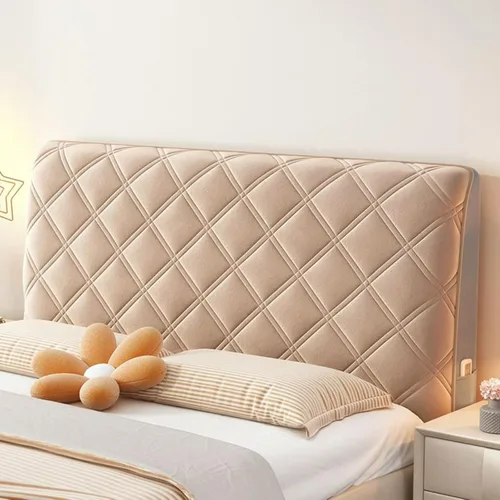 Miniatura 8 de EFELIM Funda de terciopelo para cabecero de cama, tamaño Queen, King, matrimonial, individual, Cal King, funda protectora a prueba de polvo