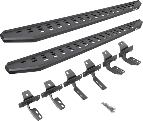 Miniatura 4 de Go Rhino RB20 - Estribos y soportes Acero galvanizado, negro texturizado 69412973PC Compatible con Ford Bronco 2021-2025 de 2 puertas