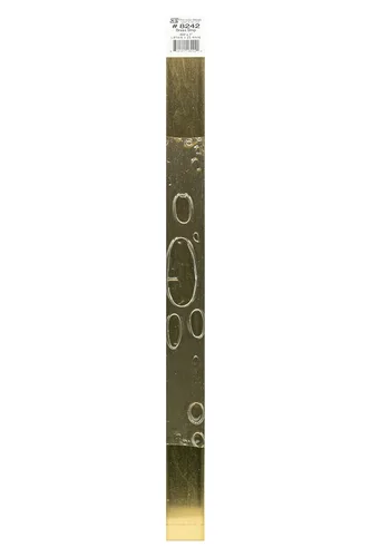 K&S K & S Precision Metals 8242 Tira de latón, 0.032 pulgadas de grosor x 1 pulgada de ancho x 12 pulgadas de largo, 1 pieza, fabricada en los