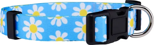 Native Pup Collar de flores para perro, ajustable, pequeño, mediano y grande, linda chica para verano, primavera, bonito accesorio esencial para