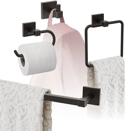Miniatura 19 de Amerock Níquel cepillado Appoint 5 piezas Juego de accesorios de baño