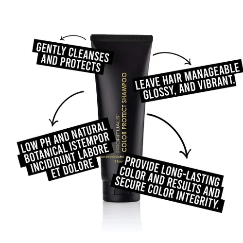Miniatura 3 de Prorituals Champú Color Protect para cabello tratado con color, natural, champú seguro para mujeres y hombres, sin sulfatos, 12 onzas líquidas