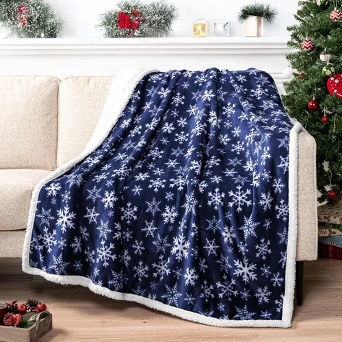 Miniatura 20 de PAVILIA Manta Sherpa de Cuadros Buffalo Gris Claro para Sofá, Manta de Forro Polar Suave Gris Claro a Cuadros, Manta de Franela Suave y Mullida
