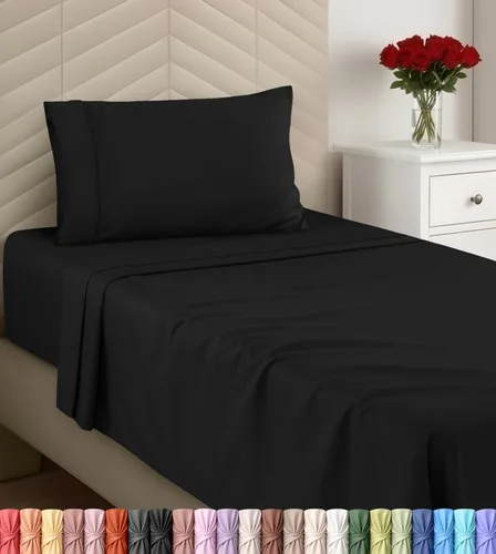 Miniatura 15 de Utopia Bedding - Juego de sábanas, tamaño individual, microfibra cepillada, suaves, esquinas profundas, incluye 1 encimera, 1 bajera y 1 fundas