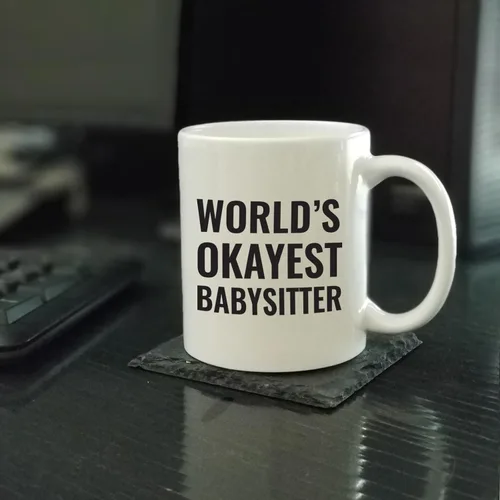 Miniatura 2 de Andaz Press Taza de café de 11 onzas, regalo de broma para la niñera más buena del mundo, 1 paquete