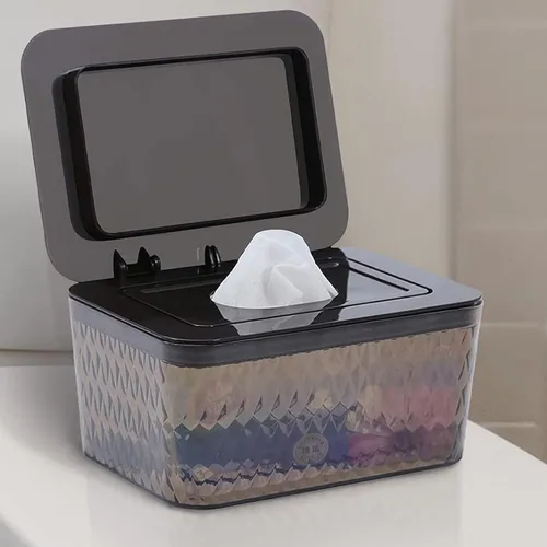 Miniatura 2 de Paquete de 2 Dispensadores de Toallitas con Diseño de Sello - Dispensador de Toallitas Soporte de Toallitas Caja de Toallitas para Baño Mantiene