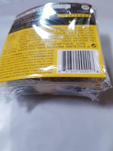 Miniatura 4 de LIVESTRONG Pulseras de silicona de tamaño adulto, paquete de 3 pulseras de goma de color amarillo vivo, L - Xl
