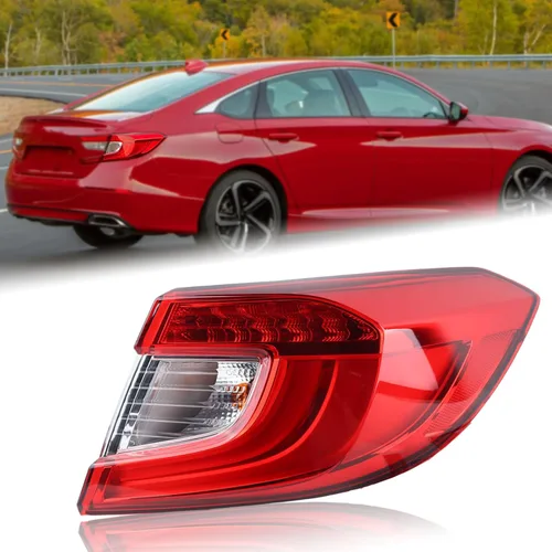 Conjunto de lámpara trasera LED compatible con Honda Accord Sedan 2018-2022 lado derecho del pasajero 33500TVAA01 HO2805118