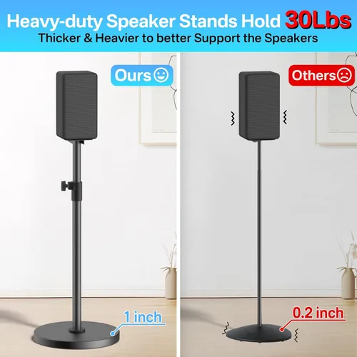 Miniatura 5 de notiela Par de soportes de altavoces de alta resistencia para soportes de altavoces Sony con soporte de pared y soportes de barra de sonido Sony