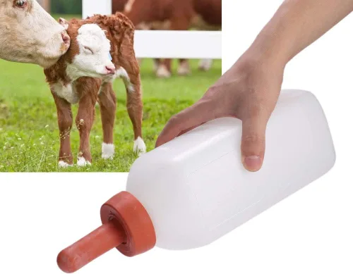 Miniatura 4 de BigKing Biberón de lactancia, 2L Becerro de vaca de alimentación de leche de la botella de leche de las tazas
