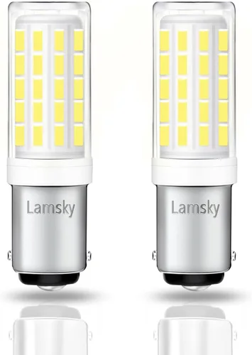Miniatura 13 de BA15D - Bombilla LED de doble contacto para máquina de coser con base de bayoneta AC110-130V, T3/T4/C7/S6, luz diurna de 4 W, 6000 K, bombilla