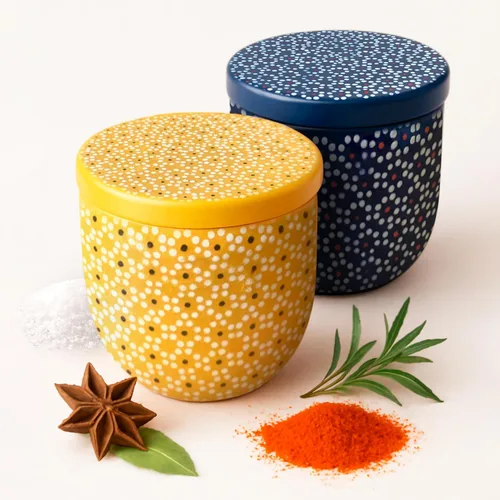 Miniatura 11 de SAL MARINA - Recipiente de cerámica de 12 onzas, para sal o especias, decoración de cocina, tarros de cerámica hechos a mano con tapas de sellado