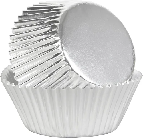Miniatura 3 de Wilton Pastel 415-207 BAKECUPS PLATA FOIL 24CT, 2 pulgadas