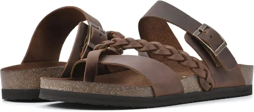 Miniatura 2 de WHITE MOUNTAIN Hazy Signature Comfort - Sandalias moldeadas con tiras trenzadas para mujer