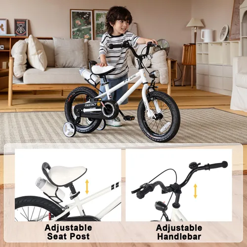 Miniatura 4 de Glerc Fantacy Kids Bike, 12-20 Inch Children Bicycle for 2-13 Years Old Boys Girls, Kids Bicycle with Water Bottle Holder & Headlight & Training