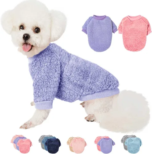 Miniatura 19 de Suéteres para perros, ropa, abrigo para perros pequeños, niño o niña, gato, cachorro, abrigo, sudaderas suaves, cálidas y esponjosas, chaqueta