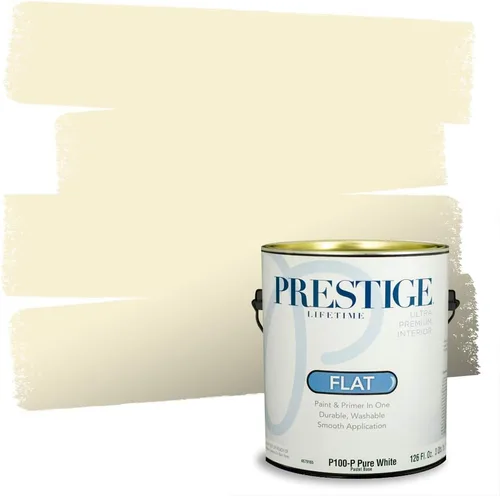 Miniatura 147 de PRESTIGE Pinturas Pintura Exterior e Imprimación En Uno, 1 Galón, Satinado, Pareja Comparable de Benjamin Moore* Amarillo* 320BM-PCM