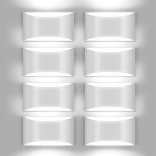 Miniatura 18 de Juego de 2 apliques de pared LED modernos negros con cable para interiores, luces de montaje en pared arriba y abajo, para sala de estar